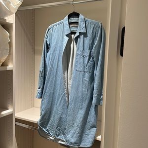 Everlane denim shirt dress
